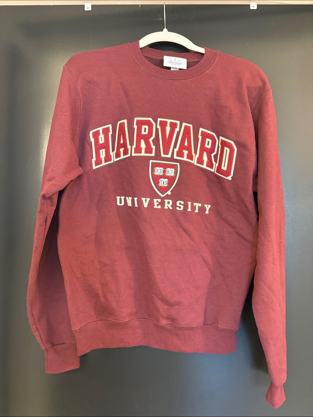 Champion Maroon Harvard Crewneck Sweatshirt